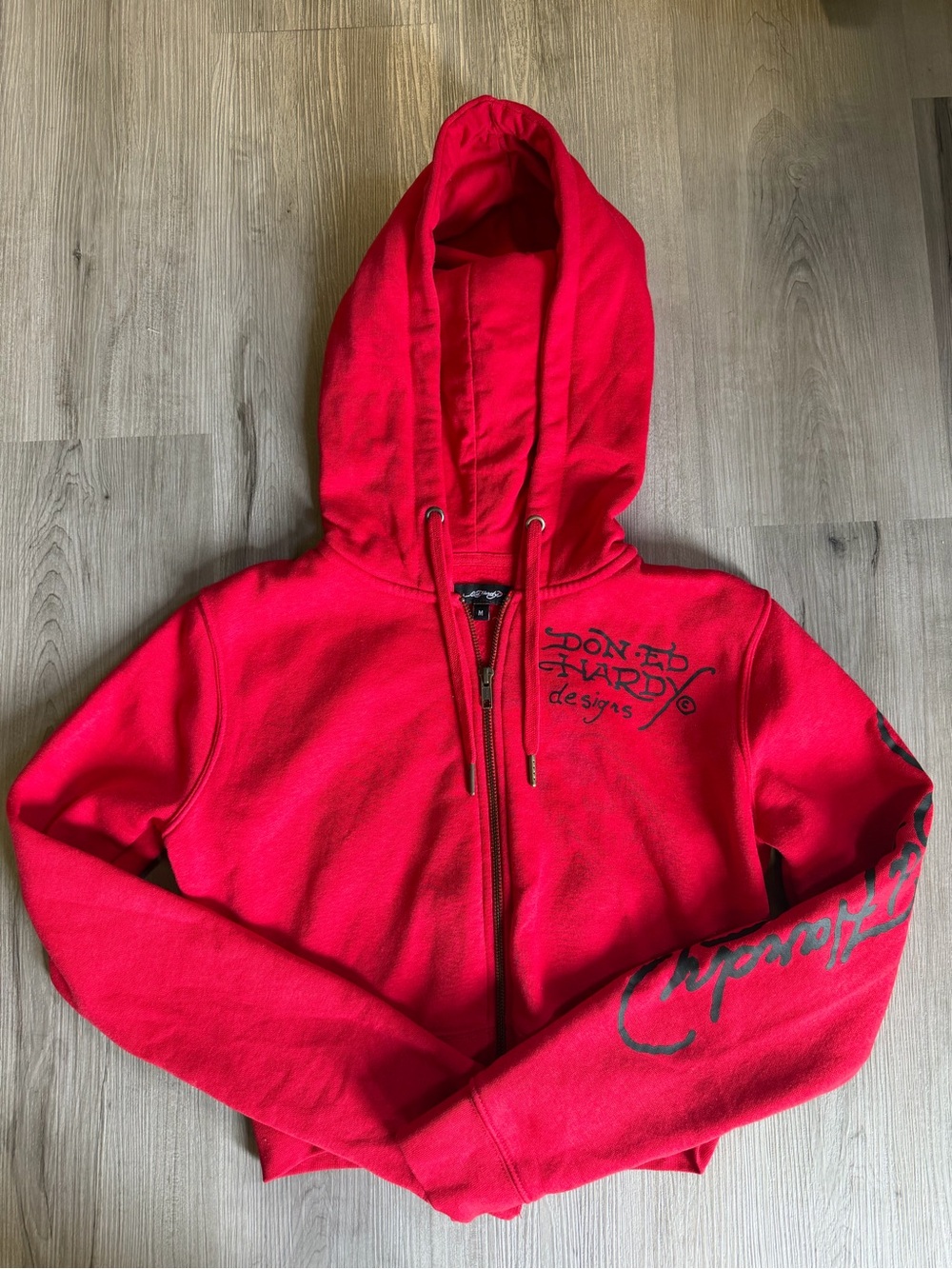 Don Ed Hardy cropped zip up